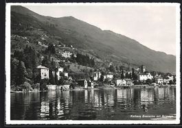 Brissago, Panoramablick auf die Stadt mi