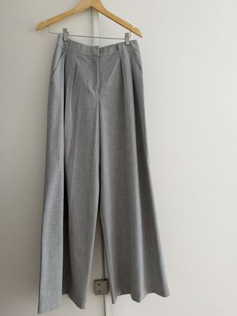 Benetton Women’s Grey Wide Leg Trousers - Size EU 34 👖