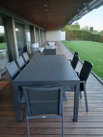 Gartentisch Set Mobellia anthrazit 6 Stühle gebraucht
