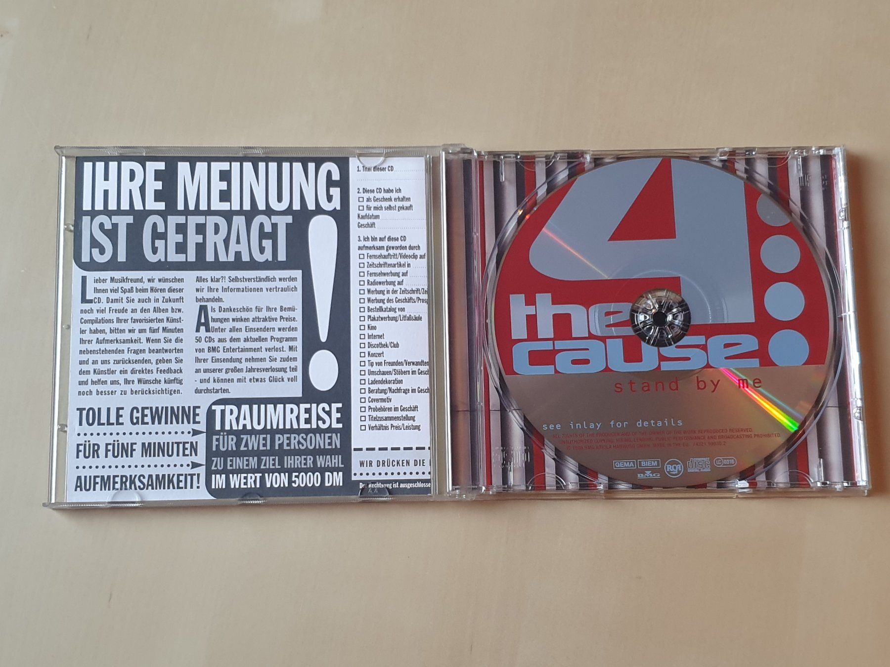 CDs: 4 the Cause Stand by me – D'occasion à Stansstad par collectorsshop 2