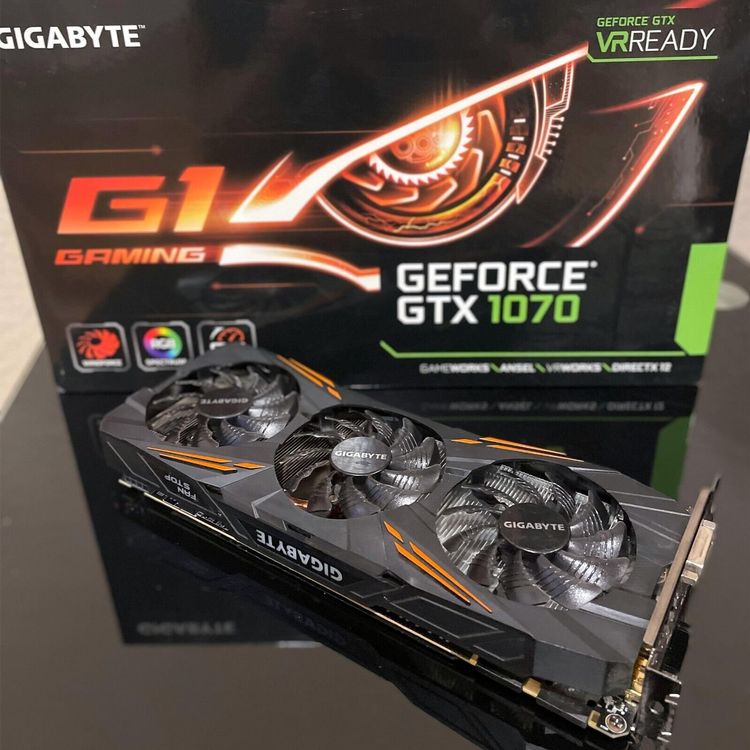 Gygabite NVidia GeForce GTX 1070 - 8GB - Idéale VR et Gaming | Kaufen ...