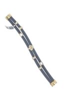 Schickes Damen Armband aus Kautschuk mit Elementen