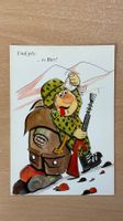 Schweizer Armee Militär Postkarte Comic Und jetz: es Bier