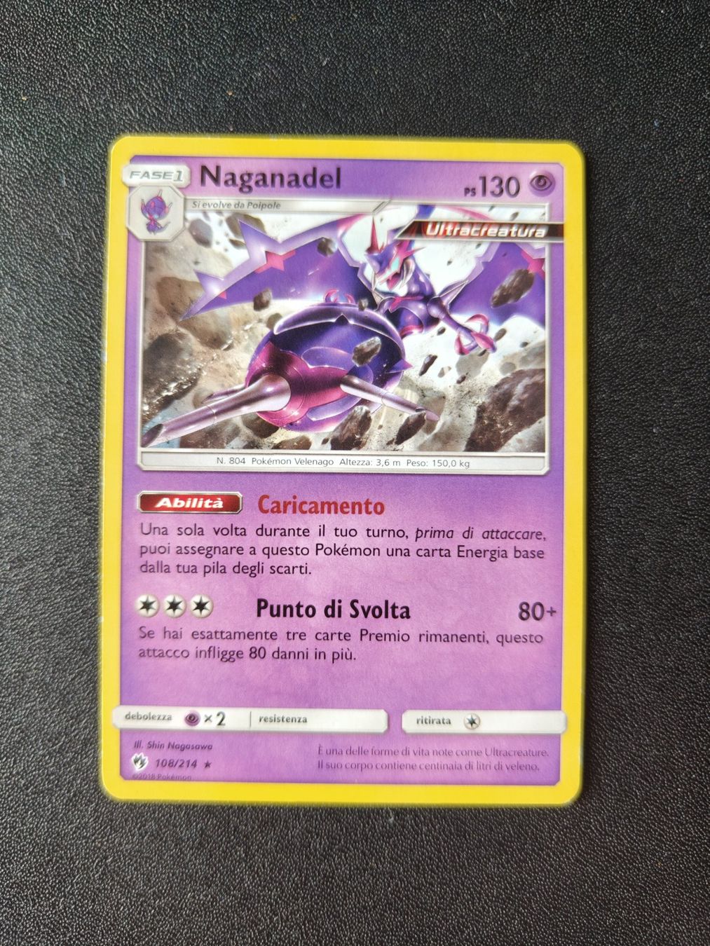 Naganadel 108/214 Ultra Beasts Pokémon Lost Thunder 2018 IT (Gebraucht ...