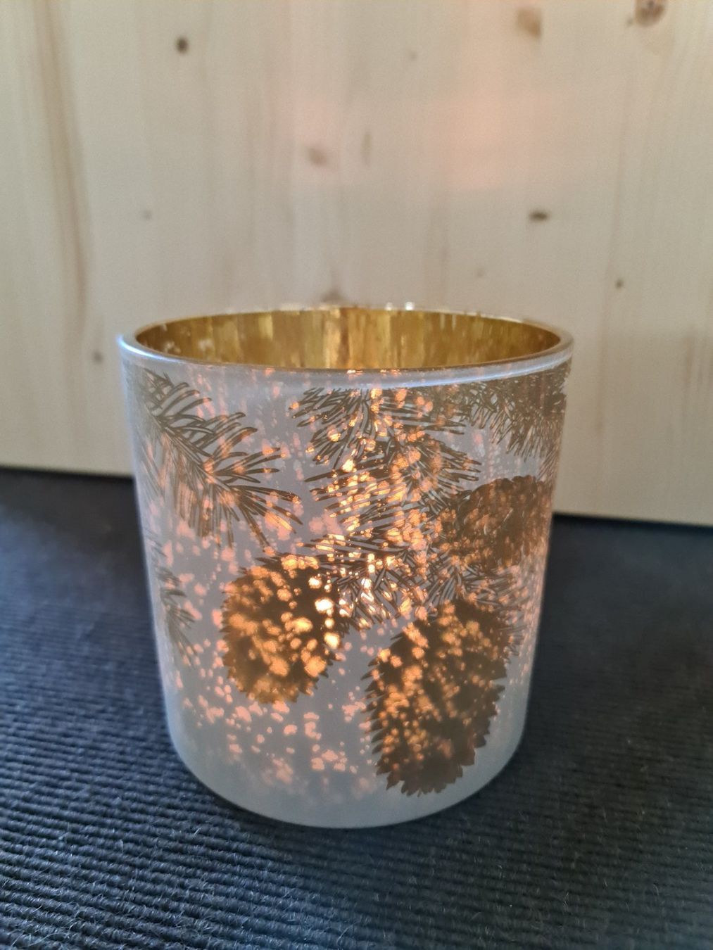 Kerzenständer: Windlicht gold/weiss, NEU – Neu (gemäss Beschreibung) aus Uster von Cruleye 9