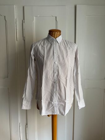 EVERLANE - Bluse weiss-grau gestreift XS