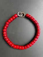 Collier en corail, fermoir argent 925, 156 g