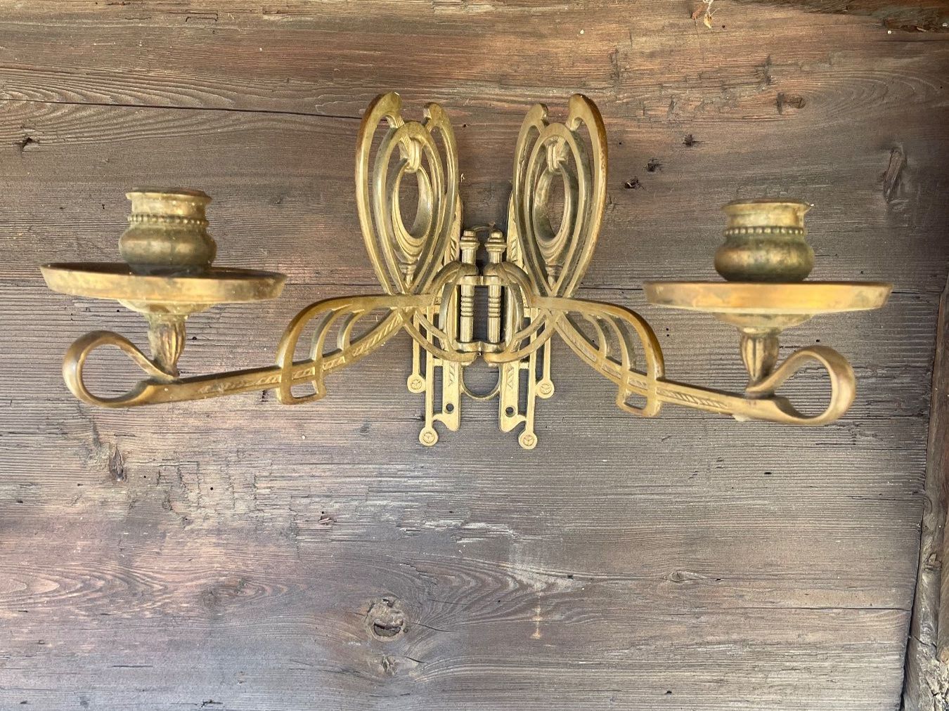 Bougeoirs: Jugendstil Doppelkerzenhalter um 1900 – D'occasion à Gunzgen par sinafue