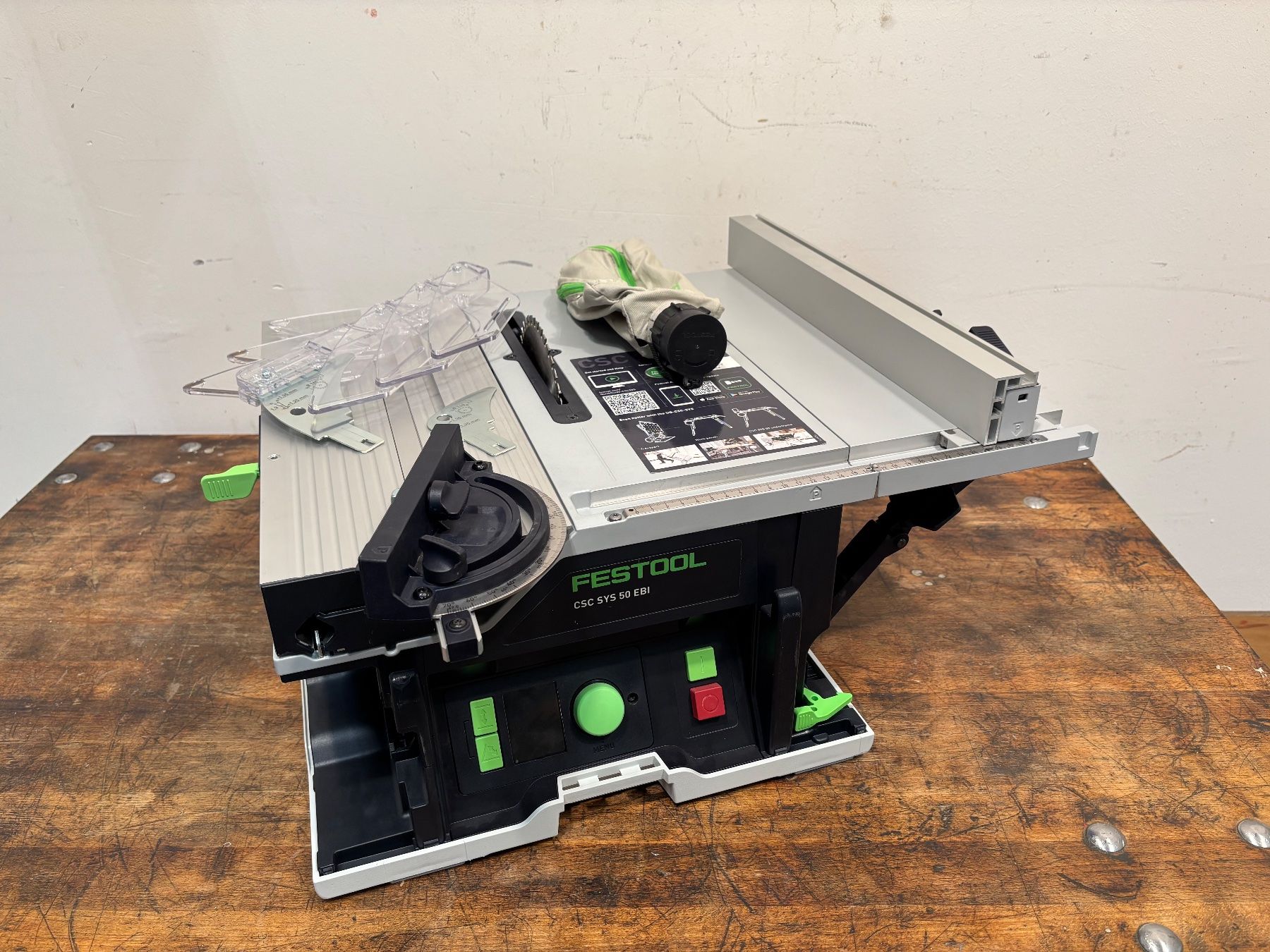 Festool Scies: Festool Tischkreissäge CSC SYS 50 EBI-Basic Neuwertig – Neuf (Voir description) à Winterthur par ReUse_Baumarkt