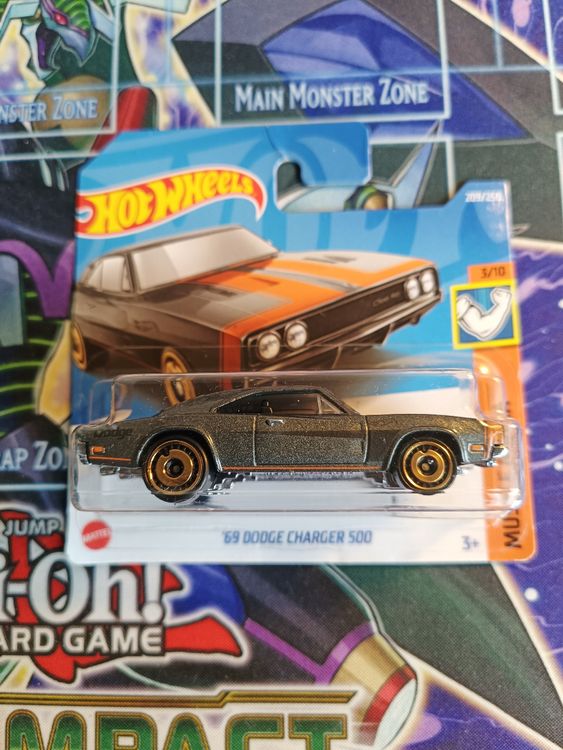 Hot Wheels '69 Dodge Charger 500 1:64 Scale Die-Cast Muscle Car - View #4