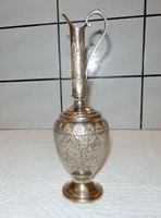 Wasserkrug, persisch, ziseliert, Metall versilbert, 24.5cm H