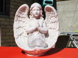 ENGEL ENGELSFIGUR MIT TEELICHTGLAS