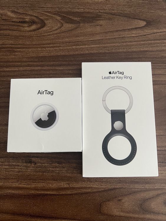 Apple AirTag + Apple Leather Key Ring (Neu (gemäss Beschreibung)) in ...
