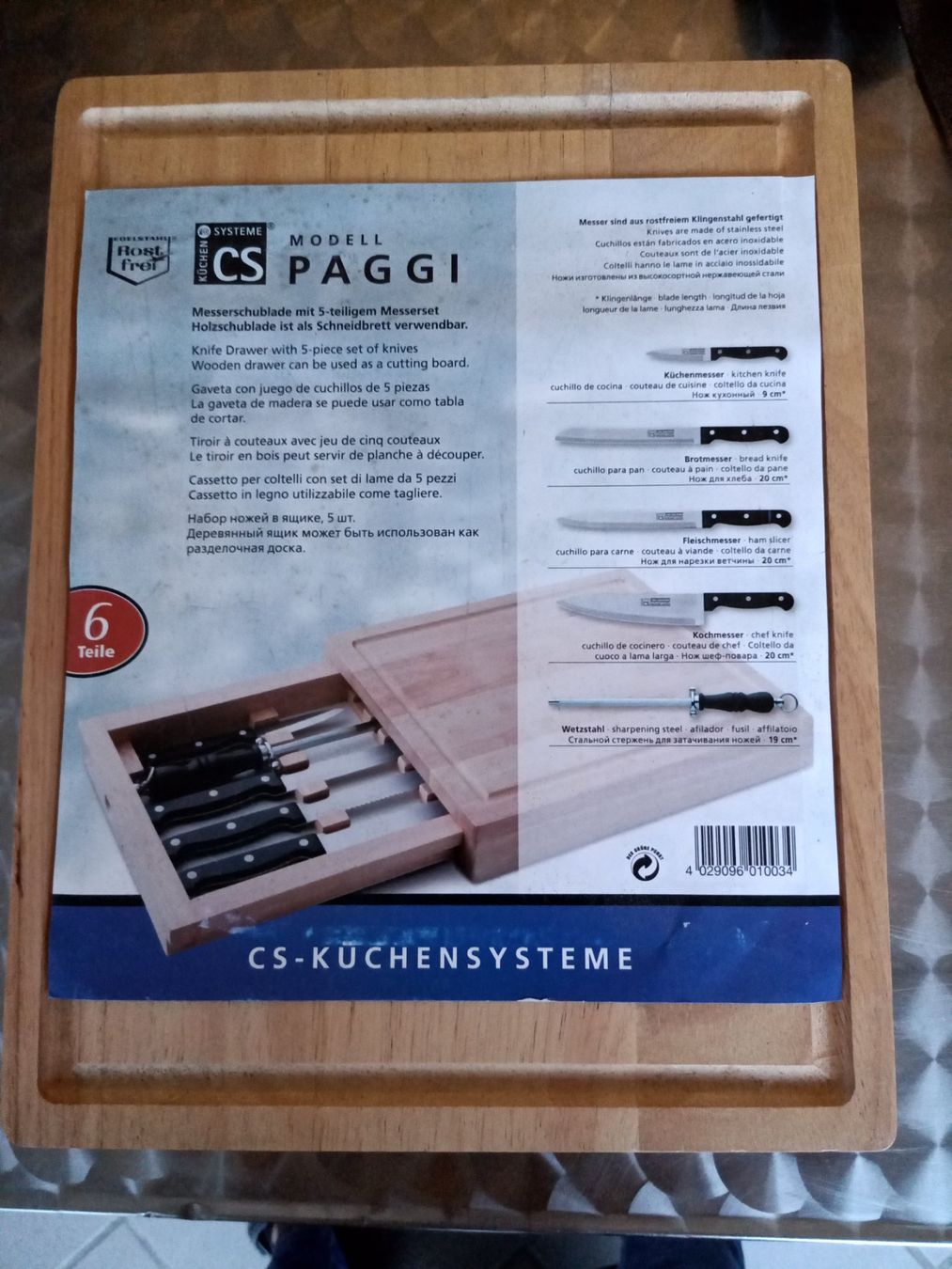 Coltelli: Messerset – Nuovo e nell'imballaggio originale da Oberegg venduto da A-Z.Handel.Loehrer