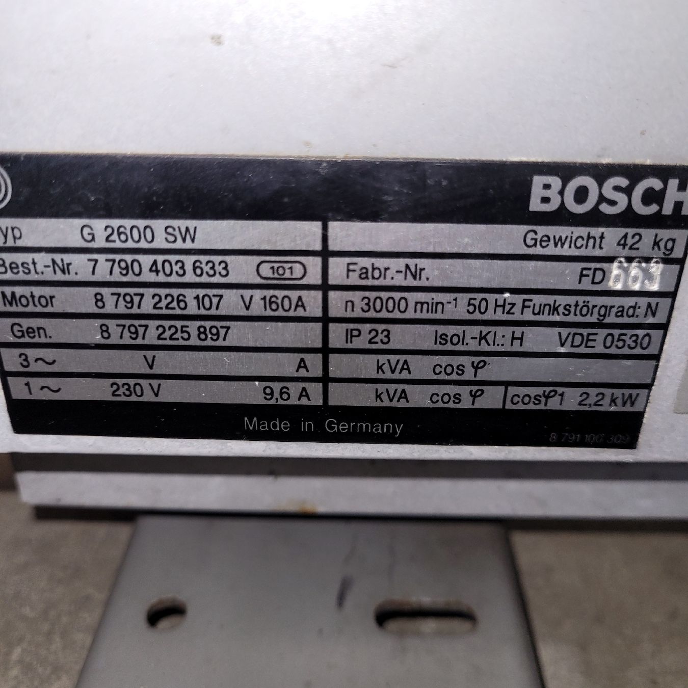 Generatori di corrente: notstrogruppe agregat generator werkstatt – Usato da Reichenburg venduto da AK_78 6