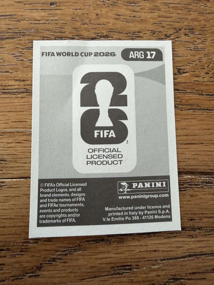 Panini Carte collezionabili: Panini ARG 17 Lionel Messi – Usato da Steinhausen venduto da Gurbaz 1