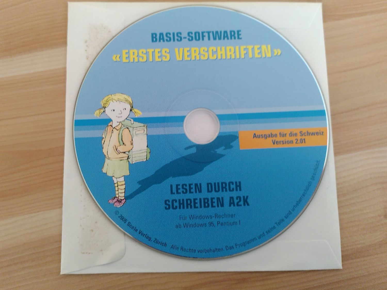 Software: "ERSTES VERSCHRIFTEN" BASIS-SOFTWARE – Usato da Brugg AG venduto da olamim