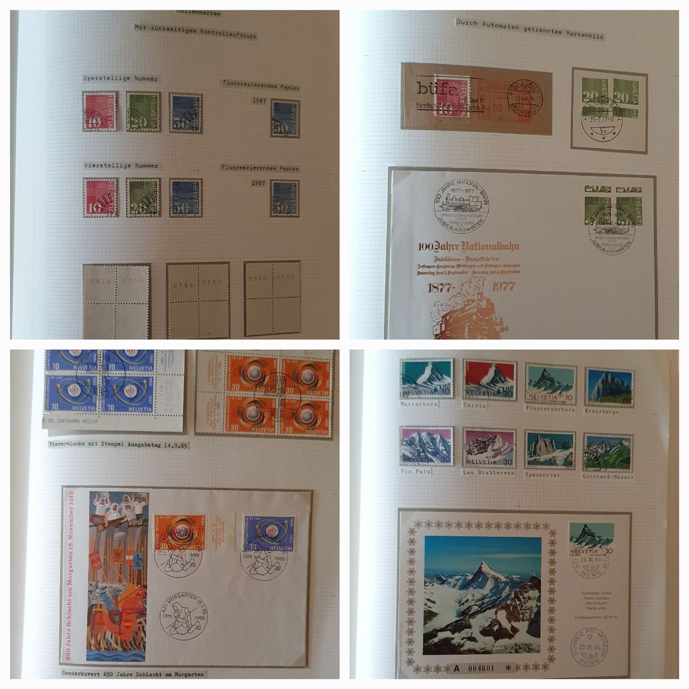 Alle Briefmarken: Sammlung Schweiz 1907 - 1970 Gestempelt – Gebraucht aus Kreuzlingen von Rschweiz1 9