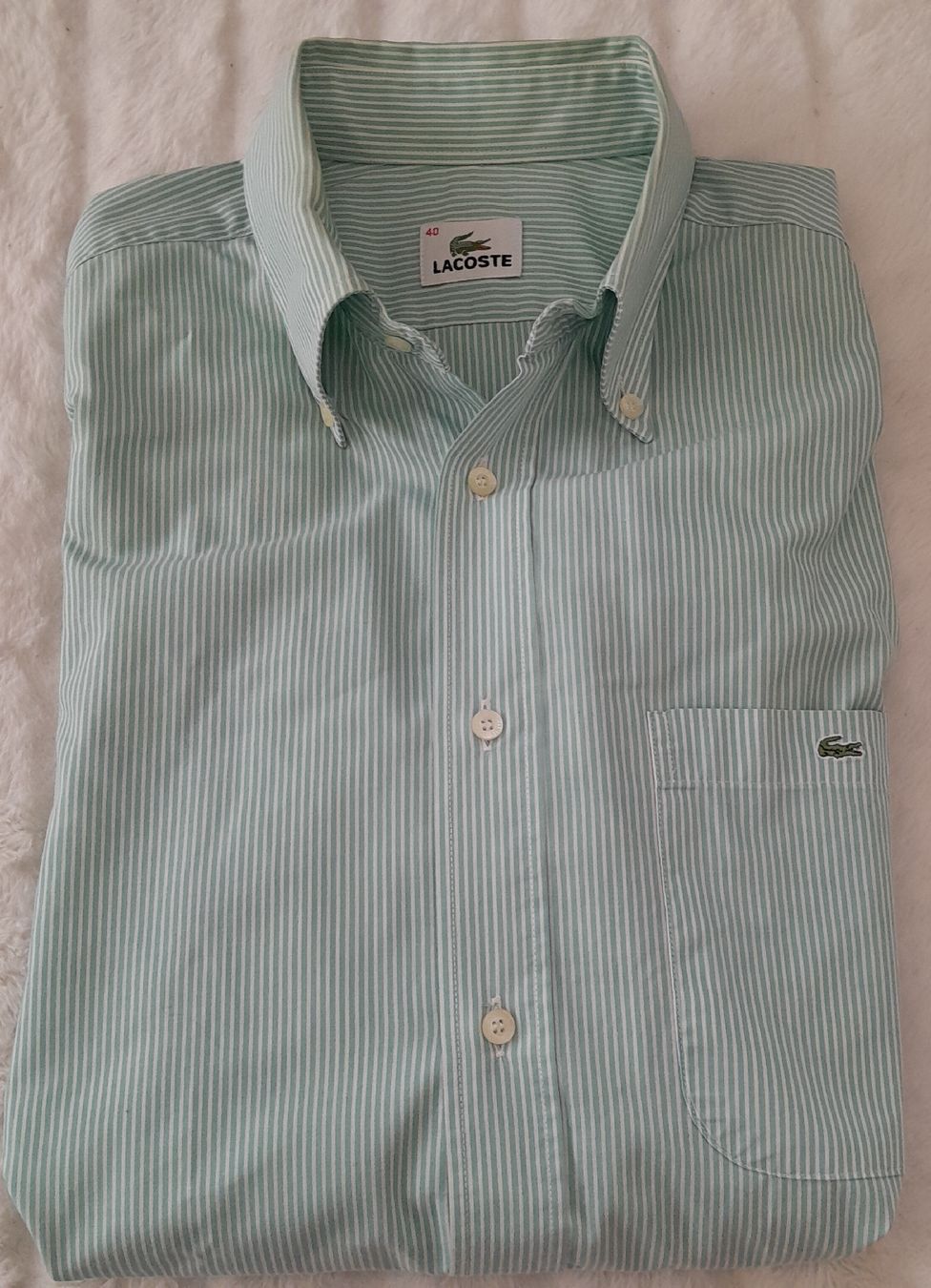 Lacoste Chemises: Chemise Lacoste rayée, taille 40 - Élégante – D'occasion à Renens VD par ser_j2fn