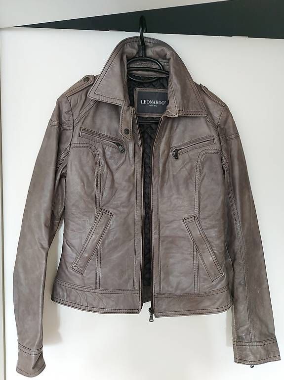 Jacken: Neuwertige Leonardo Lederjacke Gr. S – Gebraucht aus Baden von Boomer76 1