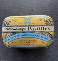 Boîtes à pastilles anciennes Allenburys et Grether's rare