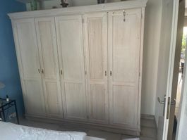 Kleiderschrank weiss vintage 5-türig guter Zustand