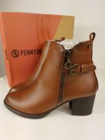 Elegante Stiefeletten braun Gr. 39