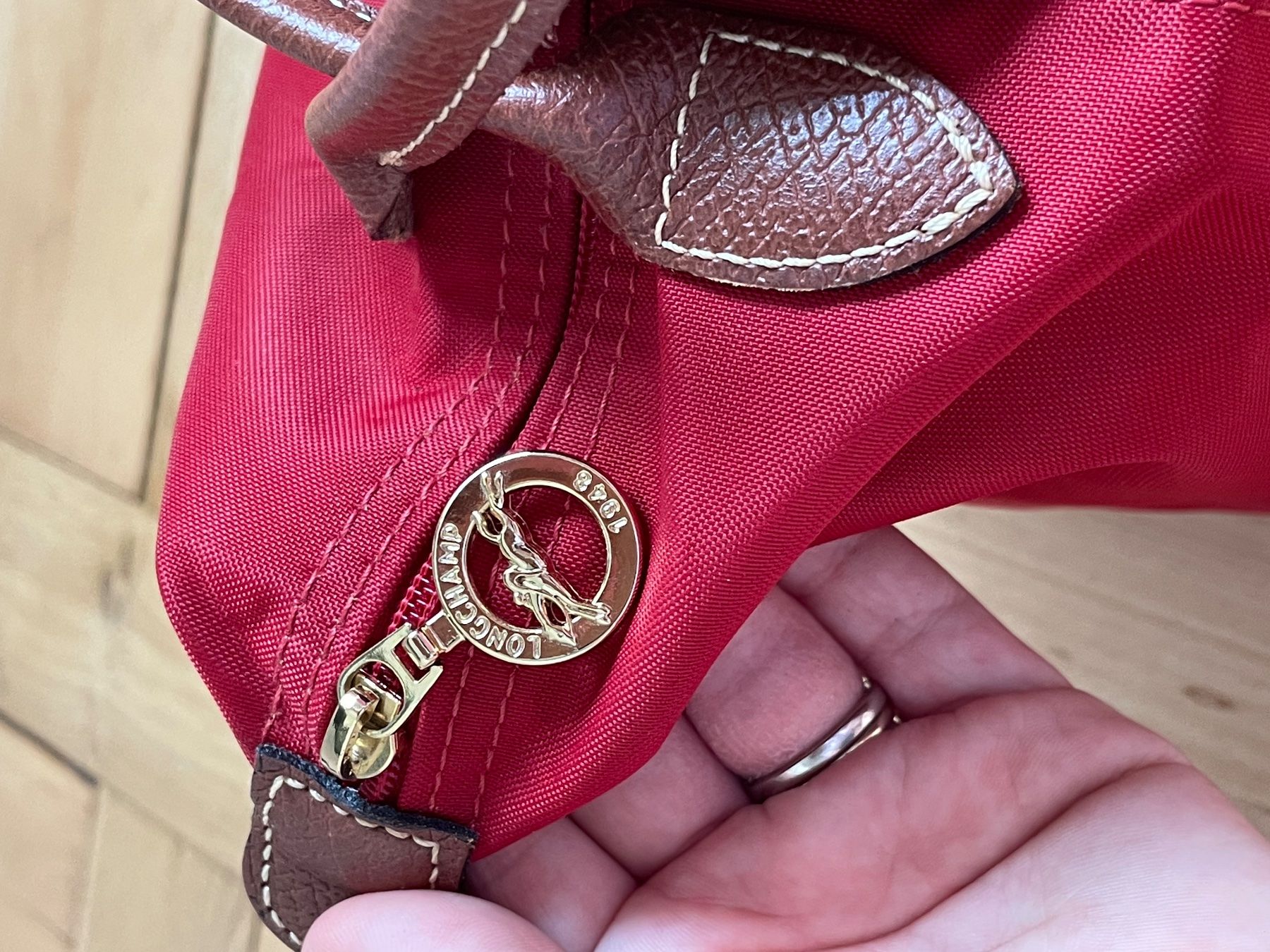 Longchamp Borse da donna: Longchamp Le Pliage Handtasche Rot – Usato da Selzach venduto da _cti 1