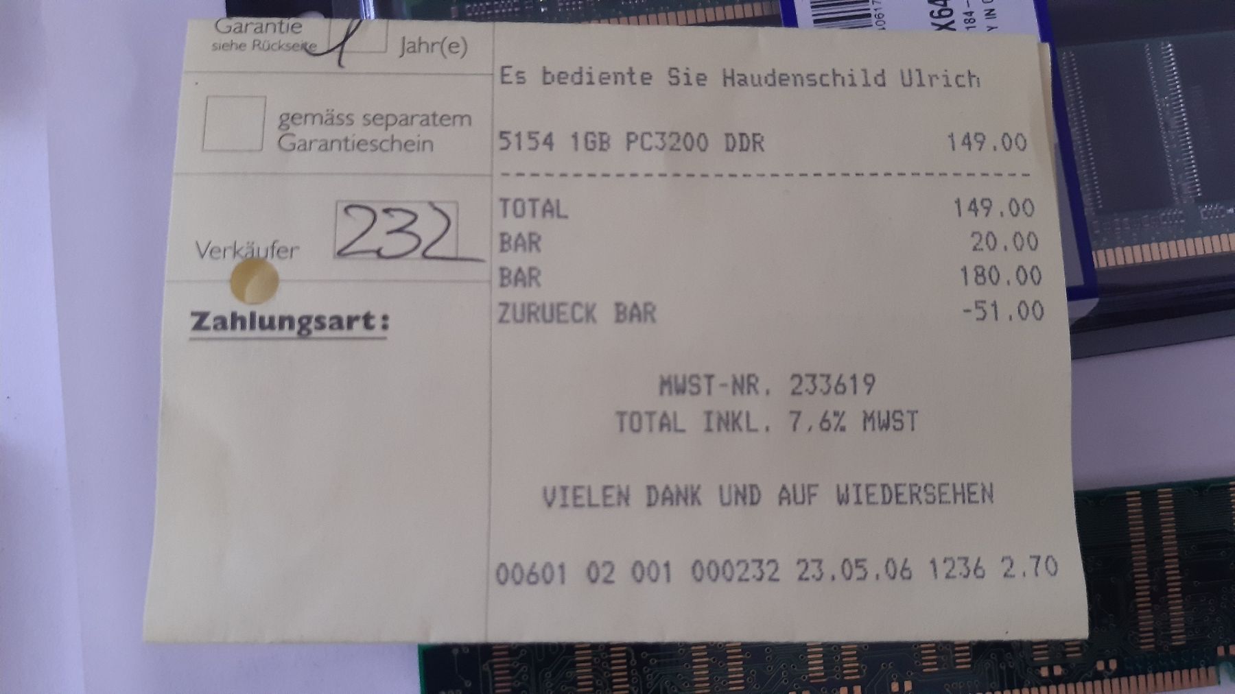 PC: Kingston KVR RAM Speicher – Usato da Oey venduto da Parkplatzbrocki 8
