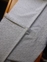 Patchwork Baumwolle - schwarz auf weiss 35 x 75 cm