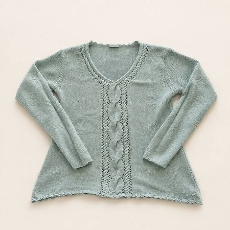 Hellblauer Pullover M 100% Baumwolle 