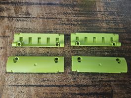 lego 62531 lot de 4 pièces Lime Technic, Panel Curved 11 x 3