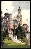 AK Zürich, Blick auf die Tonhalle, 1910