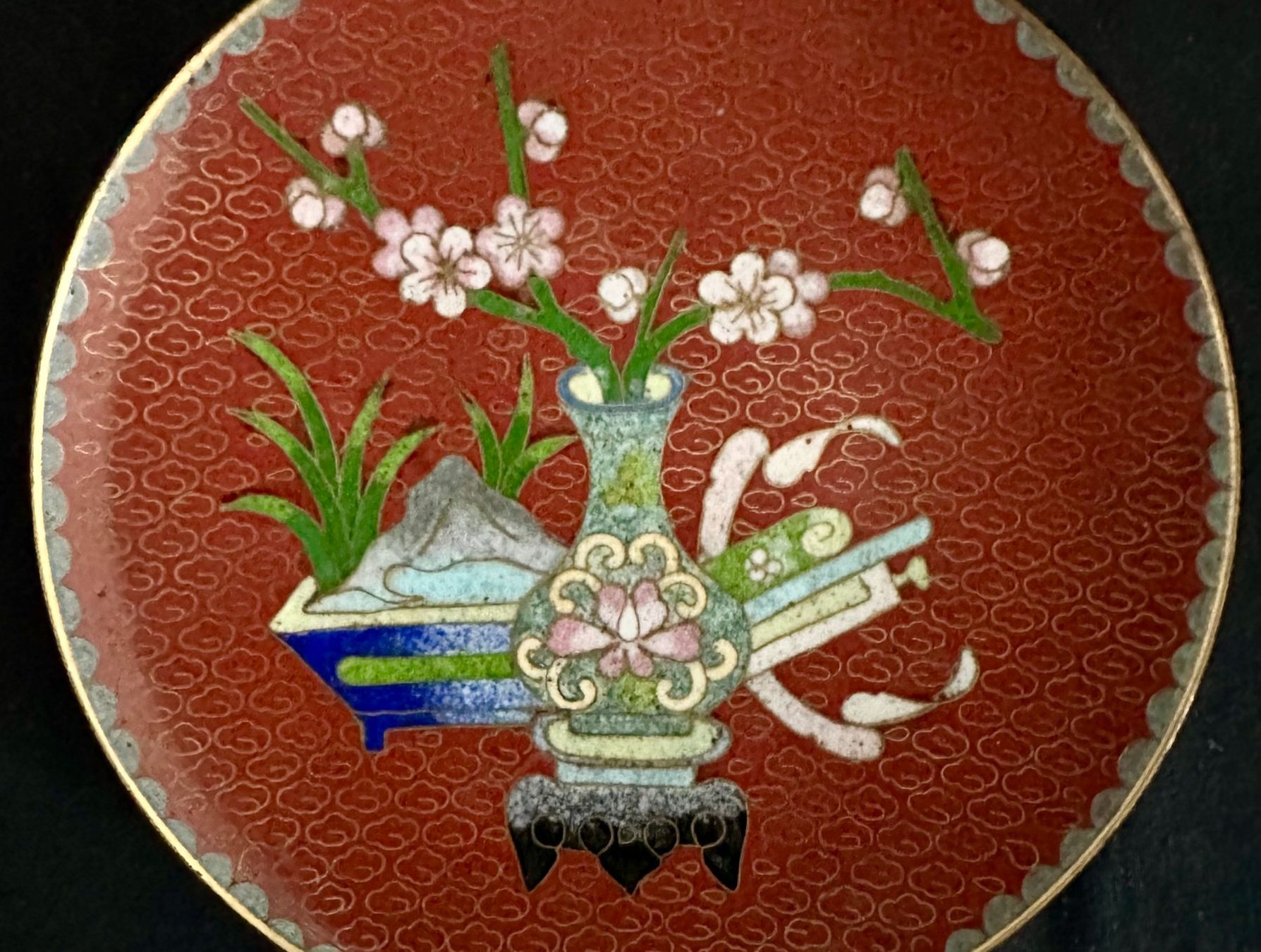 Piatti: China Cloisonne Teller 12,5cm – Usato da Basel venduto da chinarh891 1