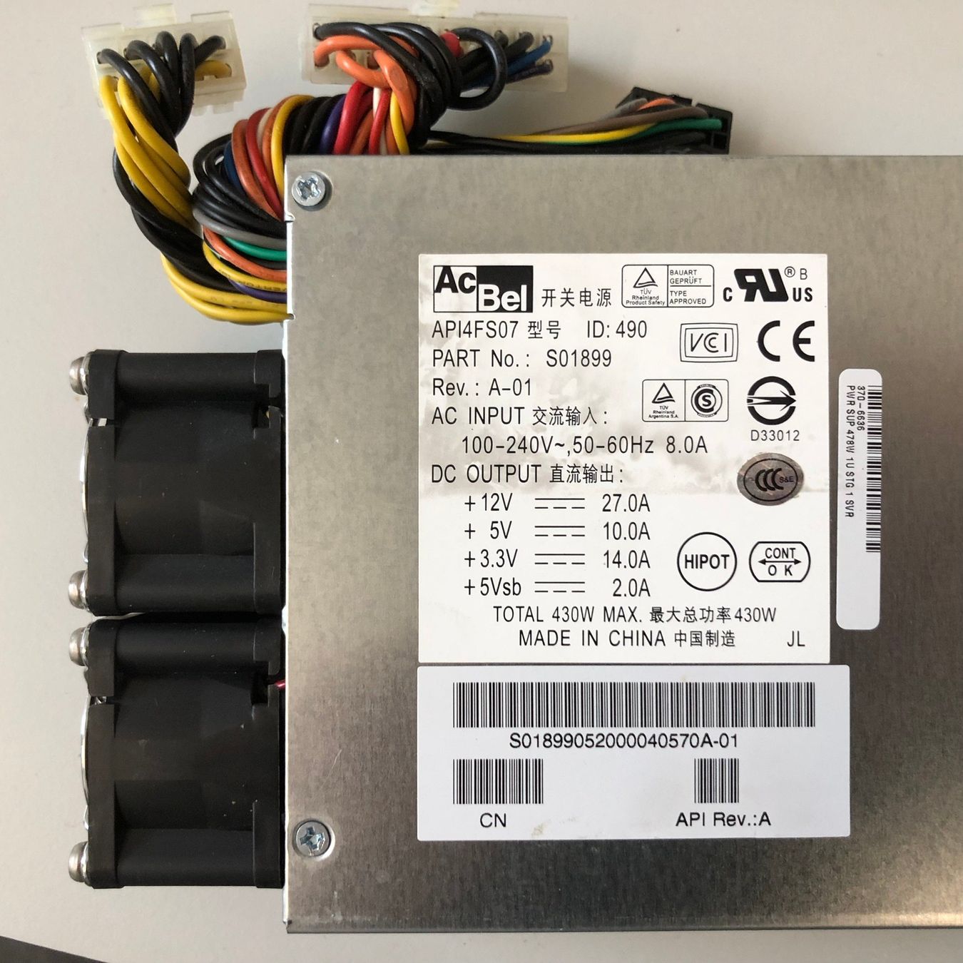 Sun Server: Netzteil z.B. zu Server SUN SunFire V20z – Usato da Hinterkappelen venduto da atomschnee 3