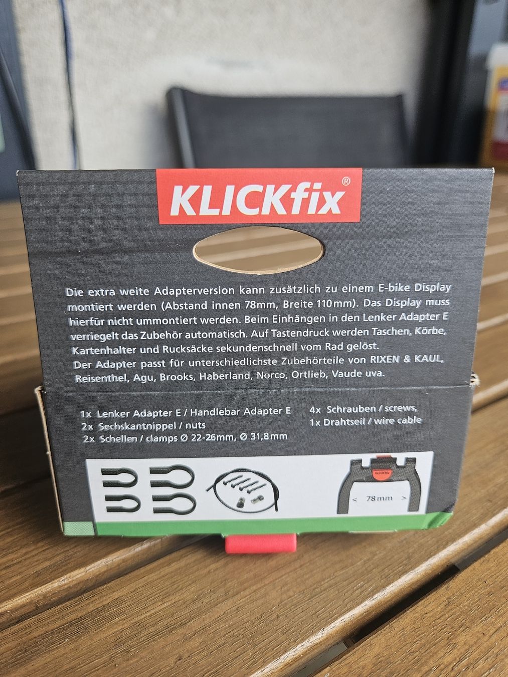 Ersatzteile: KLICKfix adapter E neuf – Neu und originalverpackt aus Plan-les-Ouates von  3