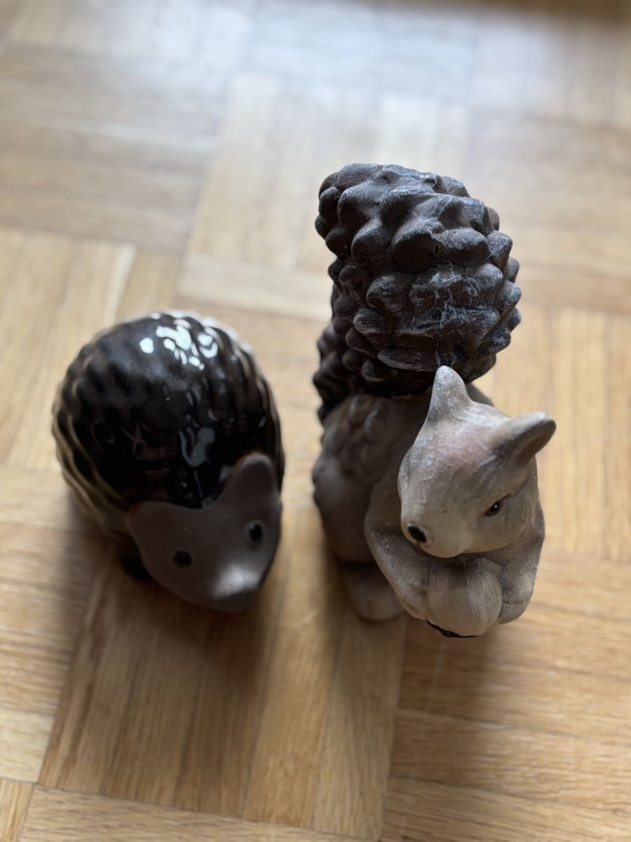 Alle Dekorationen: Deko Figuren Eichhörnchen & Igel – Herbst / Wald Deko – Gebraucht aus Luzern von aloevira 1