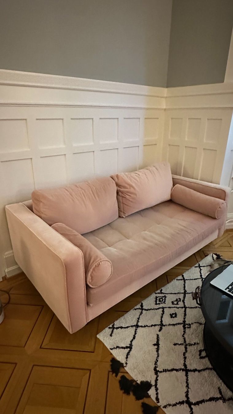 Sofas: Blush Pink Two-Seater Sofa – Gebraucht aus Zürich von vik_p5j8