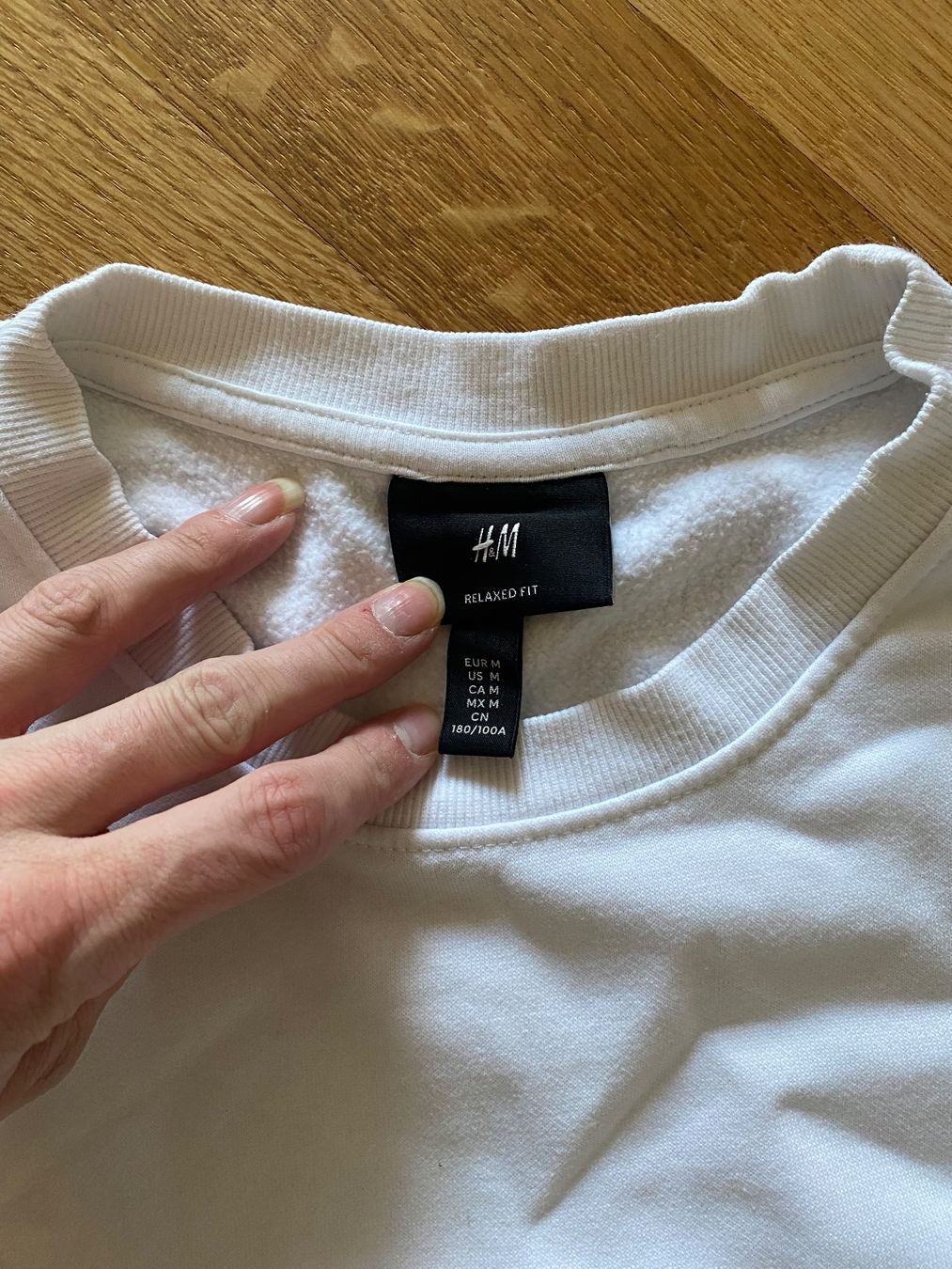 H&M Maglioni & Felpe: H&M Basic Herren-Sweater, Weiss – Usato da Bern venduto da mue_yhz5 1