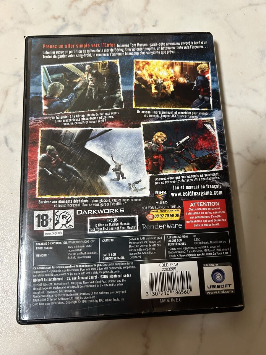 Giochi: Cold Fear PC version FRA cib – Usato da Pully venduto da PongDayOne 1