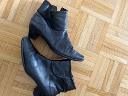 Schwarze Leder Stiefeletten von Peter Kaiser, gefüttert, ...
