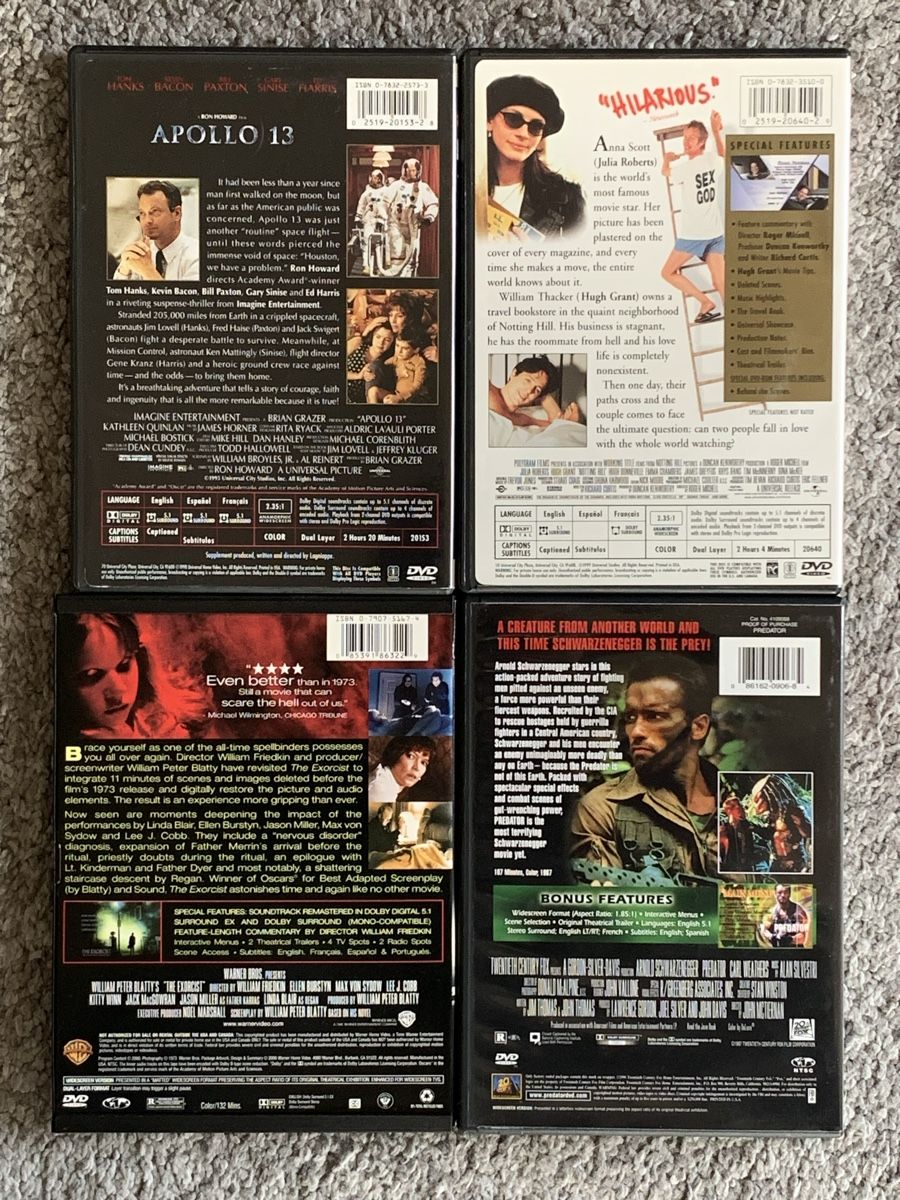 Alle DVDs: DVD-Paket Klassiker – US-Import (Länder-Code 1) – Gebraucht aus Plaffeien von olpari 1