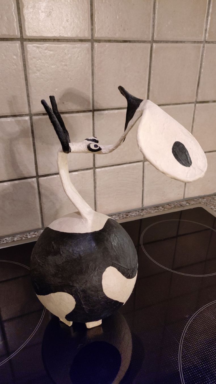Statuette: Vache en papier mâché – Usato da Essertines-sur-Yverdon venduto da emor77