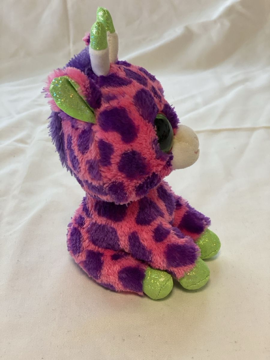 Ty Giocattoli: Beanie Boos, Gilbert die Giraffe, Glitzer, ca. 15 cm – Usato da Brütten venduto da Acutis2006 1