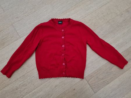 Gilet Cardigan rouge taille 104