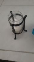 K..2 R) Windlicht Ständer mit Kerze