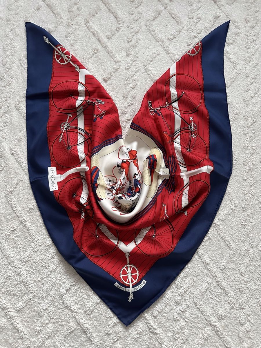 Hermès Foulard & Sciarpe: Hermès Seidentuch "Les Becanes" Vintage – Usato da Zollikon venduto da pan_8jtm 8