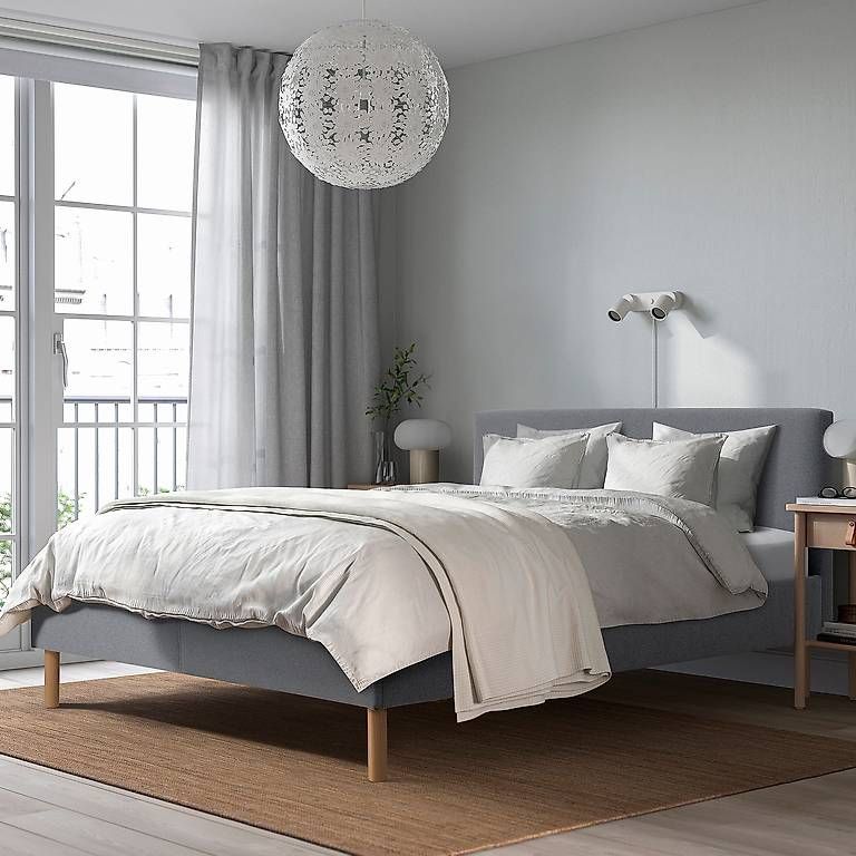 Letti: IKEA NARRÖN Bed Frame - Light Grey 180 × 200 cm – Usato da Uster venduto da kleh 1