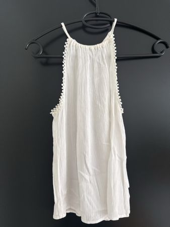 weisses langes Top