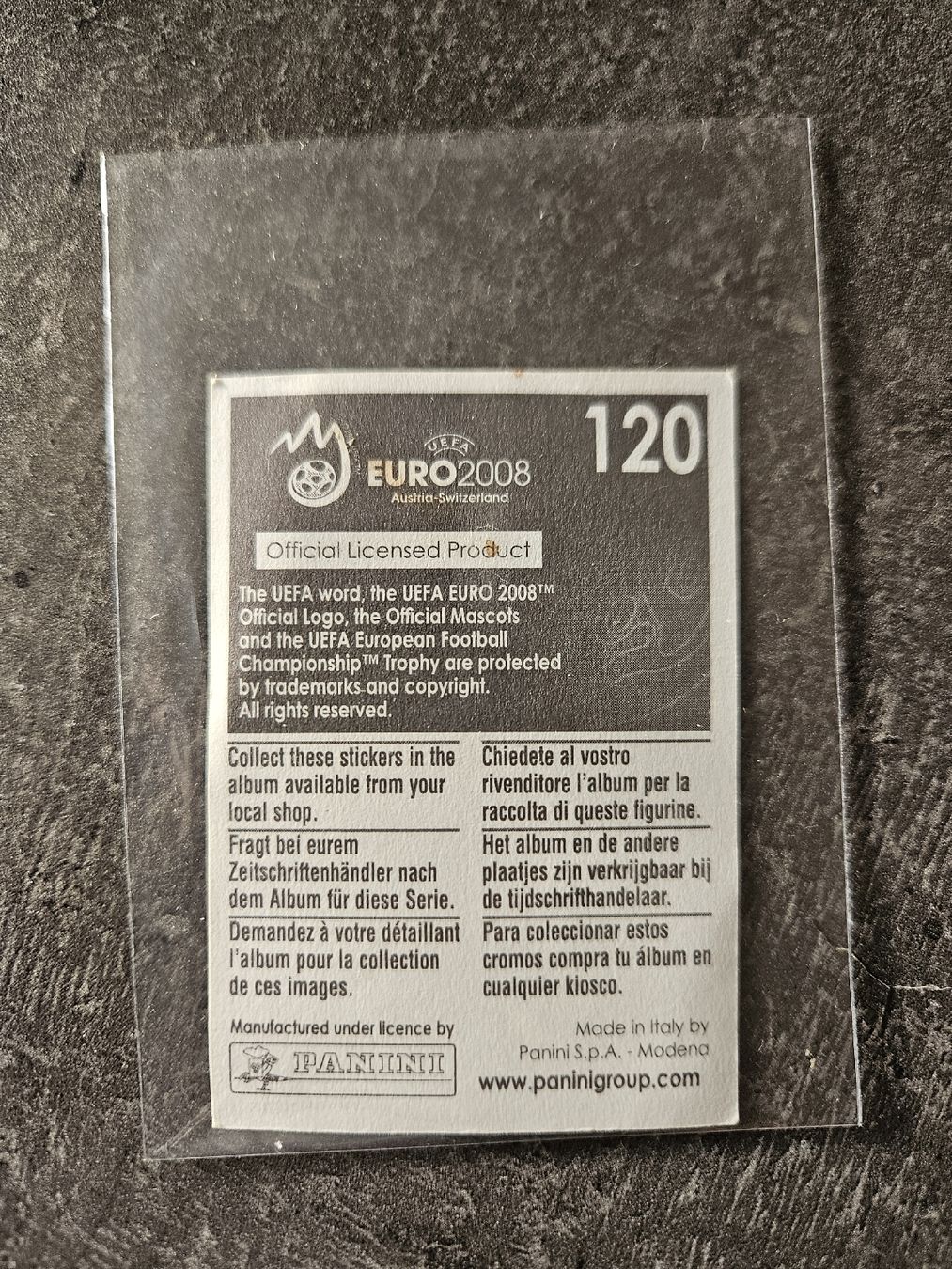 Panini Carte collezionabili: Christiano Ronaldo Euro 2008 – Usato da Aarau venduto da san_pb85 1